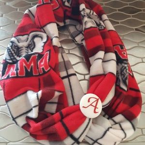 Alabama roll tide Infinity scarf fleece